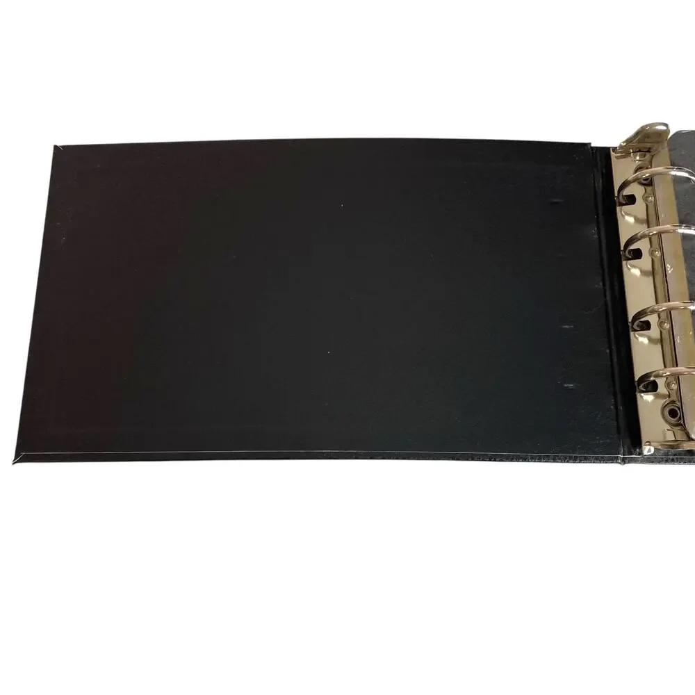 Vtg Office Companion 4-Ring Accounting Ledger Black A-Z Index Ledger Sheet NOS